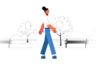 create smooth 2d character walk cycle animation