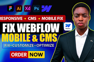 fix, customize, and optimize your webflow website as a webflow expert