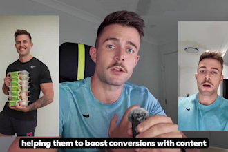 create ugc video ads for tiktok, instagram reels and facebook australia male