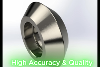 create 3d mechanical design and  cnc  ready drawings using   solidworks