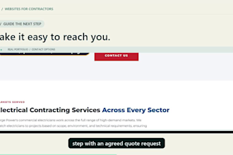 build a custom website for contractors and construction companies
