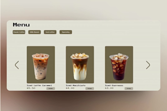 design and develop a custom website in any visual style