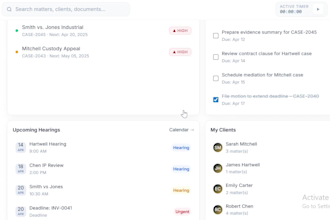 build custom legal case management software for law firms