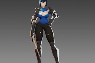 create 3d low poly characters for your game and websites
