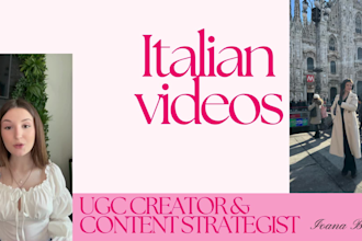 create ugc videos in italian