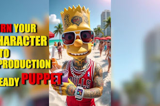 create a custom adobe character animator puppet with full rigging