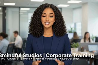 create a corporate mental health training video