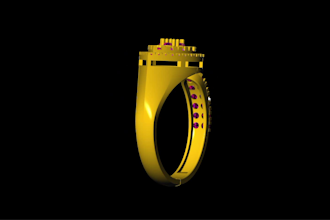 do jewelry cad design and 3d rendering in matrix or rhino