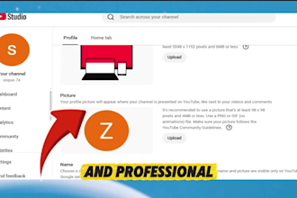 create and setup brand youtube channel with logo, banner, intro