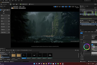 fix, optimize and redesign 3d environment and lighting for ue5 and unity game