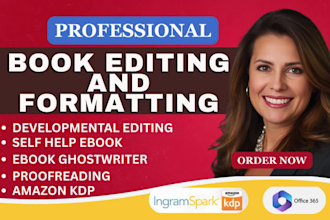 amazon kdp book editing, manuscript proofreading, kindle book editing