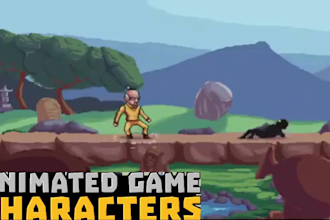 create pixel character animation 2d pixel sprite sheet 8bit animated character