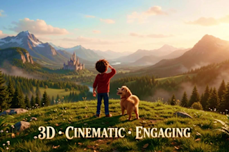 3d pixar style ai animation video ai storytelling 3d ai cartoon video