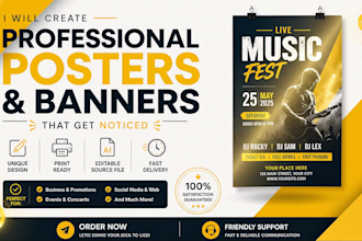 create professional custom posters and banners
