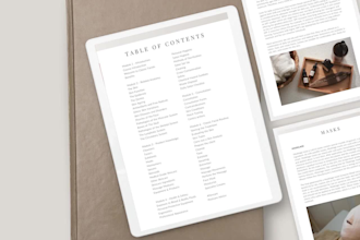 design luxury beauty workbook skincare journal ebook