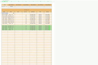 create automated ecommerce sales and inventory tracker in google or excel sheet