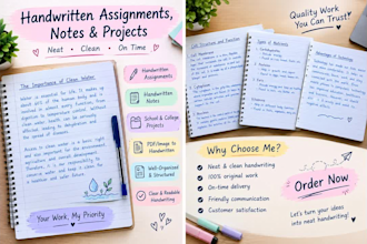 write handwritten assignment into ms word