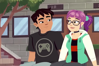 do 2d cartoon animation video, character animation, educational animation video