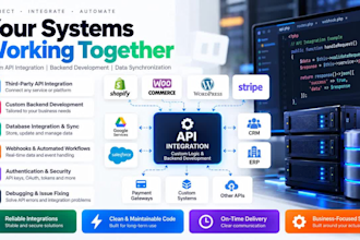 build API integrations and custom backend functionality