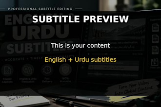 add english and urdu subtitles to your videos