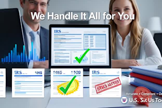 do US tax forms such as forms 1040 1065 1120 990 and sales tax filing