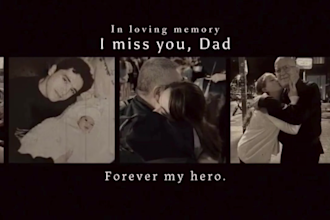 do funeral video slideshow, memorial tribute