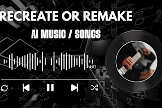 remake or recreate ai songs into professional production with suno ai