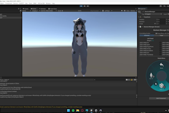 create a custom 3d vtuber avatar, vrm, vrchat model and rig