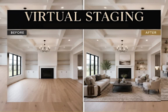 do realistic virtual staging for real estate listings and vacant properties