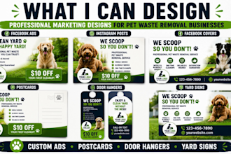 create custom pet waste marketing