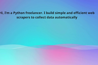 do python web scraping and data automation with selenium