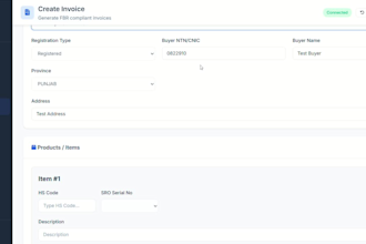 build an fbr compliant pos and digital invoicing system