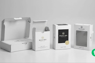 create custom packaging dieline and print ready template