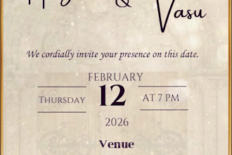design wedding invitation animated video and invitation card