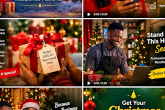 create a high converting christmas video ad for your business