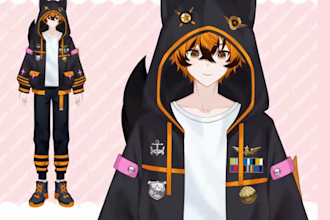 create live2d vtuber live2d model live2d character live2d anime live2d rigging