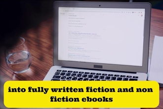ghostwrite, edit, and proofread fiction and nonfiction manuscripts, formatting