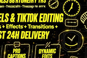 edit viral tiktok ,instagram reels and shorts with captions and effects