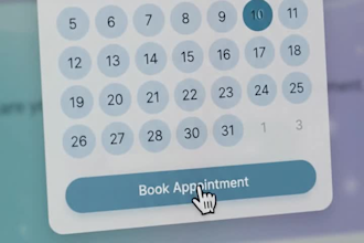 design modern mental health therapy website with booking system mobile response