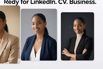 create realistic ai business headshots for linkedin