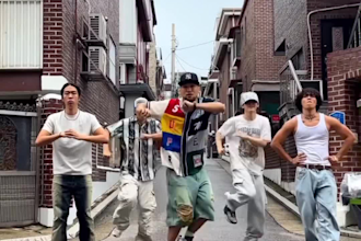 do a viral dance video for worldwide music promotion on tiktok, group dance