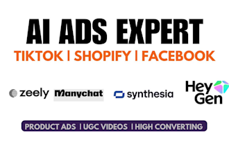 do high converting ai product zeely manychat  ad videos for tiktok shopify fb