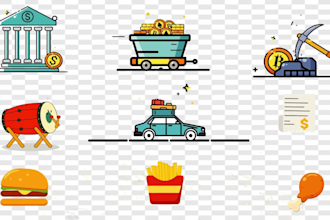 custom icons, lottie and GIF animation for website or app