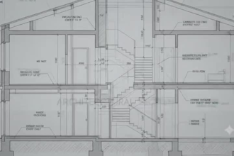 draft autocad elevations, sections and site plans