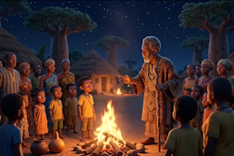 create 3d animated african characters and storytelling videos