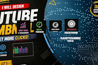 design professional youtube thumbnails with high CTR