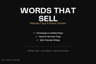 write compelling website copy and brand content for your business
