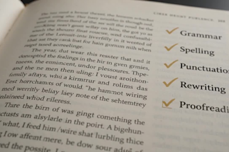 grammer correction and  rewriting book editing proof read check text efficiently