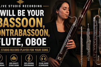 be your bassoon contrabassoon flute oboe live studio record player for you song