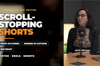 edit your podcast into viral tiktok, reels and youtube shorts clips